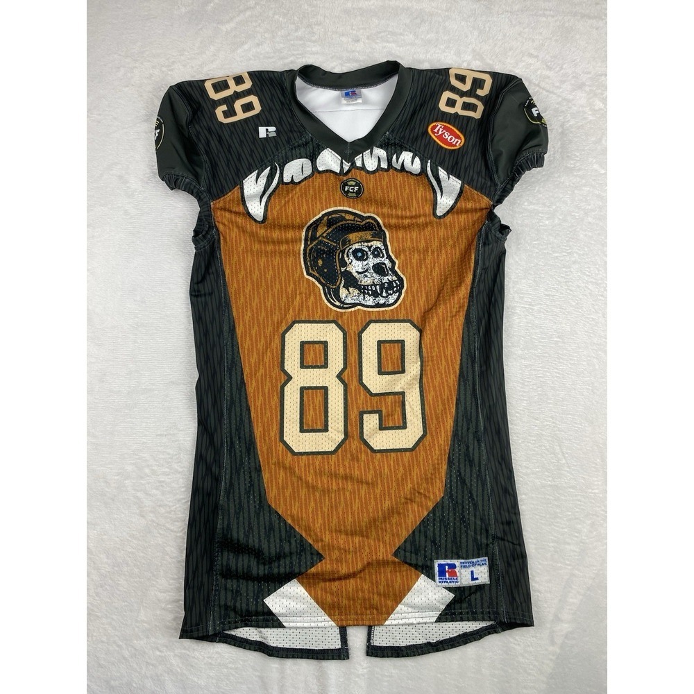 Fan Controlled Football Authentic Game Jersey Mens Large "BORED APE FC" #89